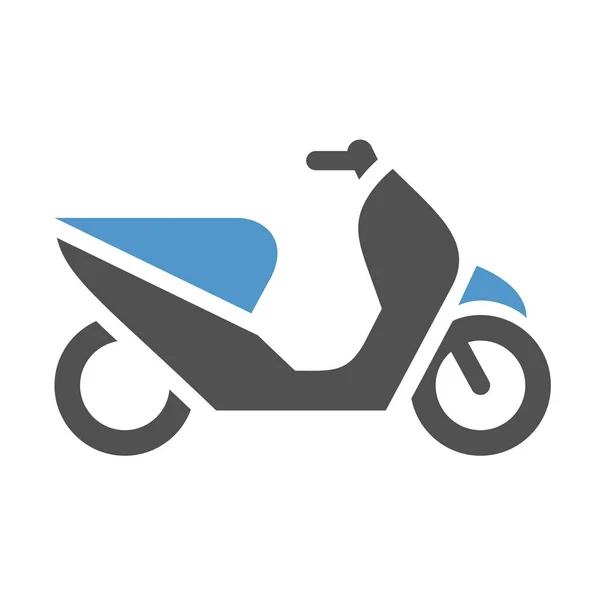 Motorrollerikone — Stockvektor