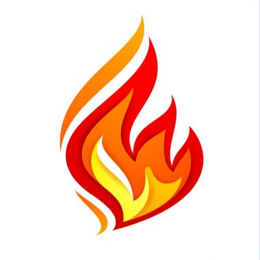 Alev, sarı kırmızı ateş