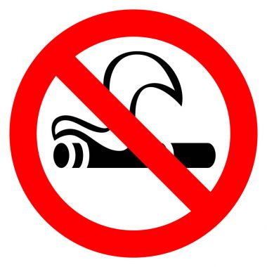 Hiç sigara kırmızı işaret