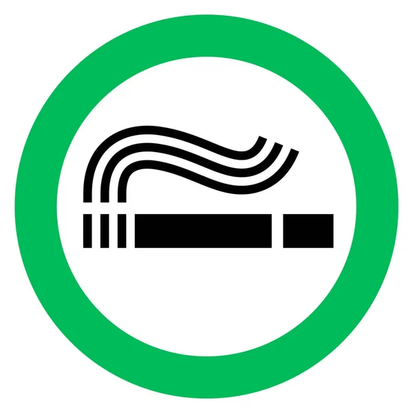 Segnale area fumatori — Vettoriale Stock