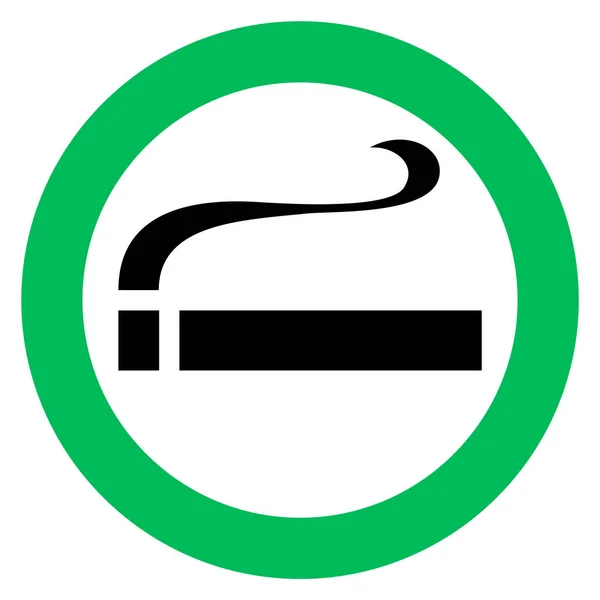 Señal de zona de fumadores — Vector de stock