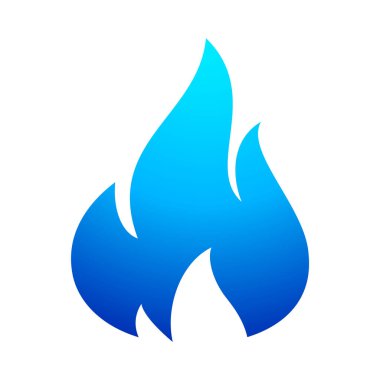 Yangın alev mavi kutsal kişilerin resmi