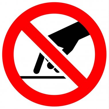 Prohibition red sign clipart