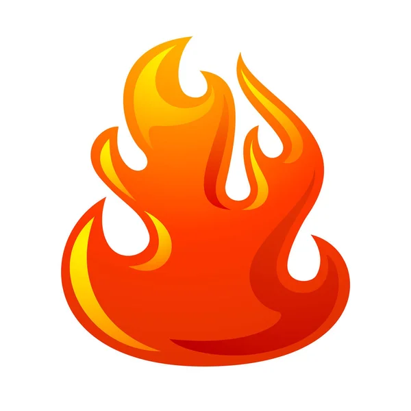 火焰3d 红色图标 — 图库矢量图片