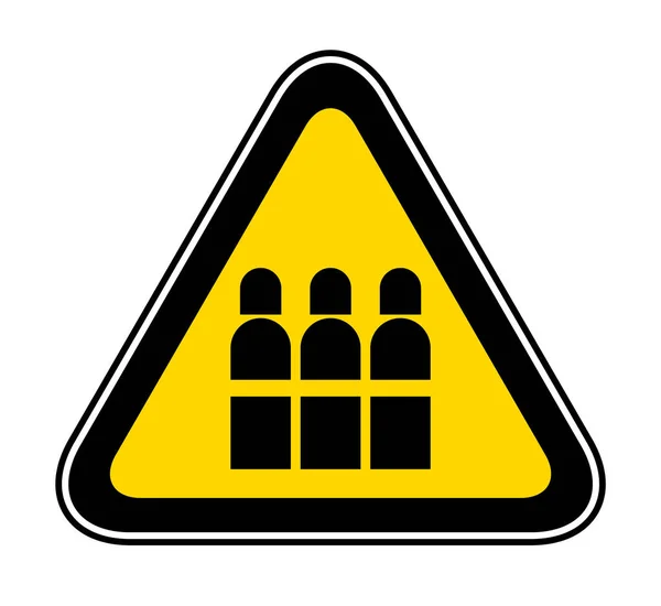 Driehoekige waarschuwingssymbool gevaar — Stockvector