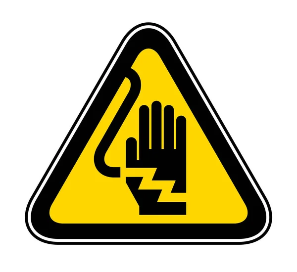 Symbole de danger d'avertissement triangulaire — Image vectorielle