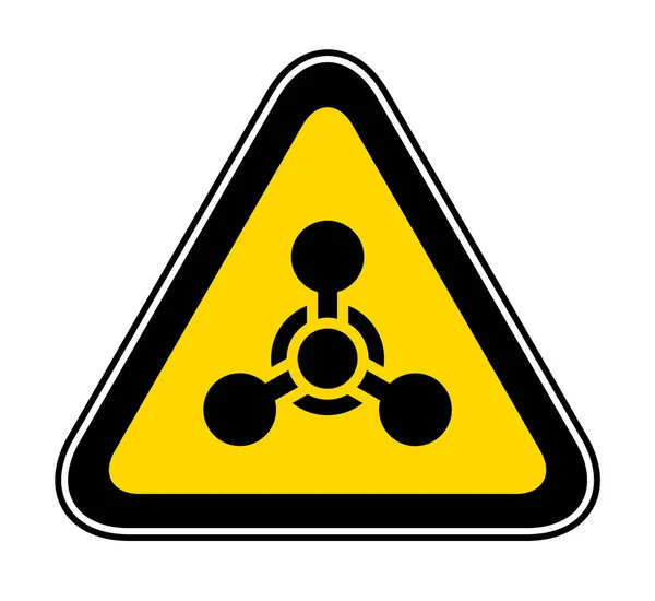 Trojúhelníkovým výstražným symbolem nebezpečnosti — Stockový vektor