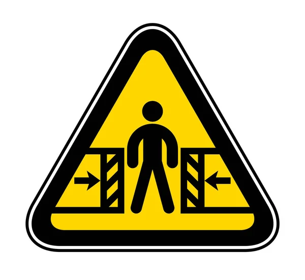 Símbolo de peligro de advertencia triangular — Vector de stock