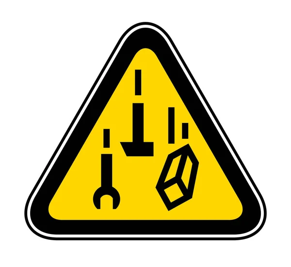 Símbolo de perigo de aviso triangular — Vetor de Stock