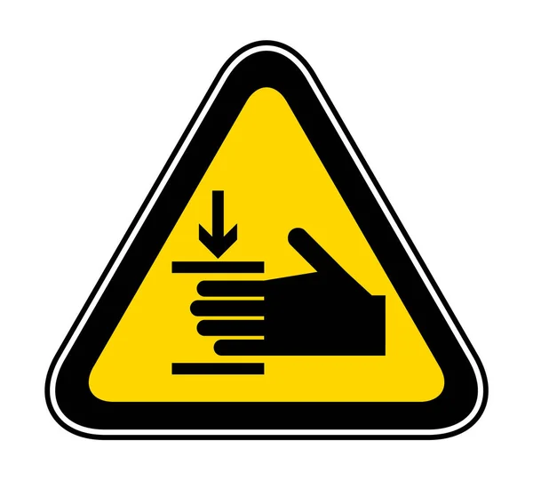 Symbole de danger d'avertissement triangulaire — Image vectorielle