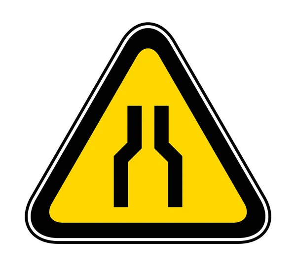 Simbolul pericolului de avertizare triunghiulară — Vector de stoc