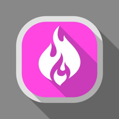 Yangın simgesi, kare düğme