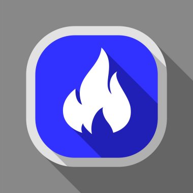 Yangın simgesi, kare düğme