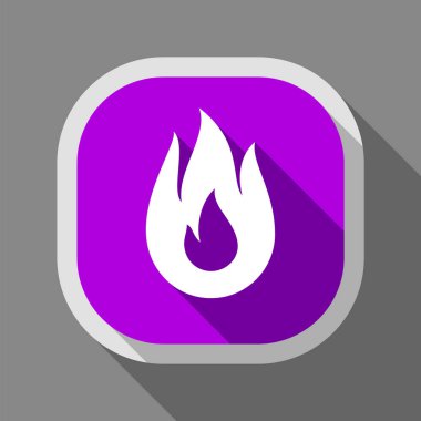 Yangın simgesi, kare düğme