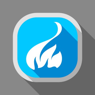 Yangın simgesi, kare düğme