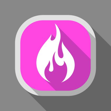 Yangın simgesi, kare düğme