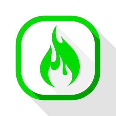 Yangın simgesi, kare düğme