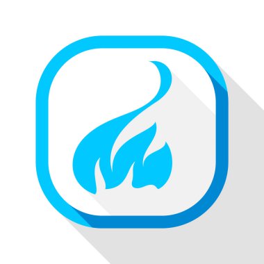 Yangın simgesi, kare düğme