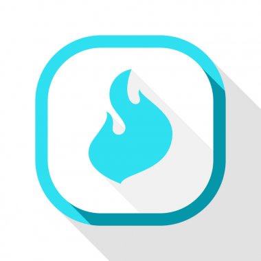 Yangın simgesi, kare düğme