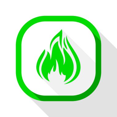 Yangın simgesi, kare düğme