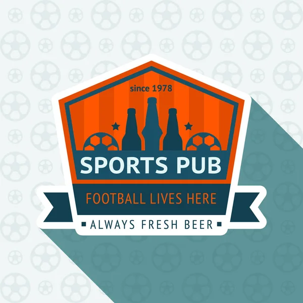 Odznaka pub Soccer — Wektor stockowy