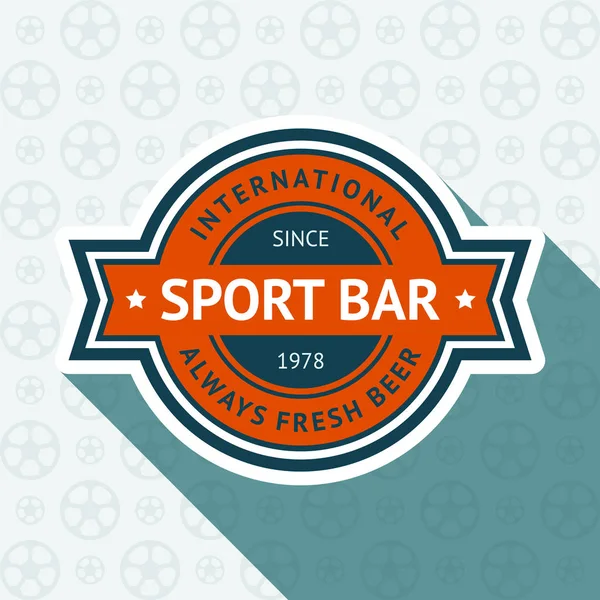 Insignia del pub de fútbol — Vector de stock