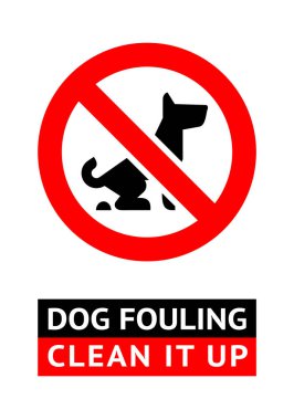 Köpek pisliği işareti, konsept ya da gerçek pankart yok.