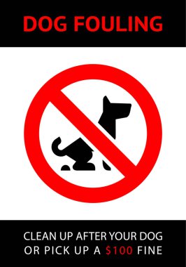 Köpek pisliği yok, modern moda afiş