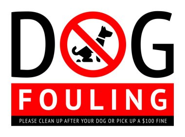 Köpek pisliği yok, şehir tasarımı için modern etiket