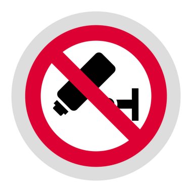 Yasak tabela, modern yuvarlak çıkartma