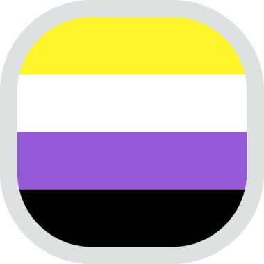 bayraklı yuvarlak kare lgbt
