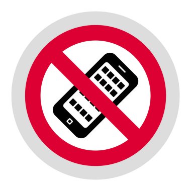 Yasak tabela, modern yuvarlak çıkartma