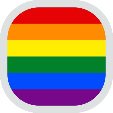bayraklı yuvarlak kare lgbt