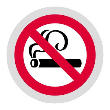 Yasak tabela, modern yuvarlak çıkartma