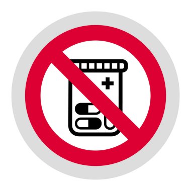 Yasak tabela, modern yuvarlak çıkartma