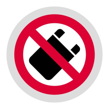 Yasak tabela, modern yuvarlak çıkartma