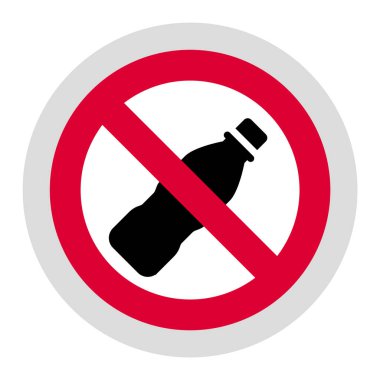 Yasak tabela, modern yuvarlak çıkartma