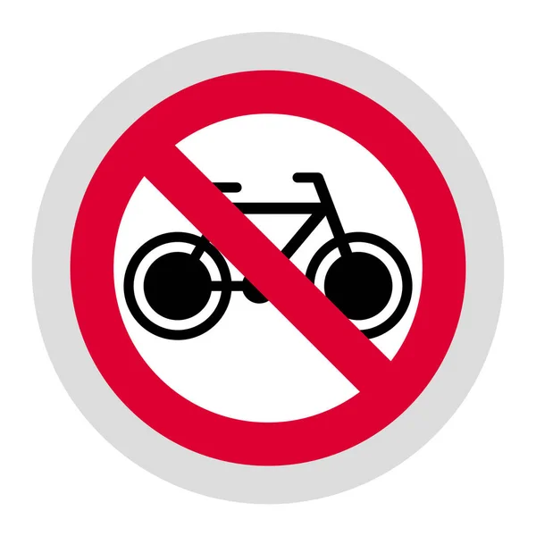Signo prohibido, pegatina redonda moderna — Vector de stock