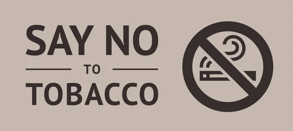 Sticker Wereld geen tabak dag — Stockvector