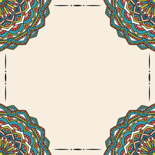 Oosterse patroon met mandala.. — Stockvector