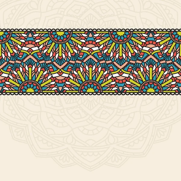 Modèle oriental avec mandala .. — Image vectorielle