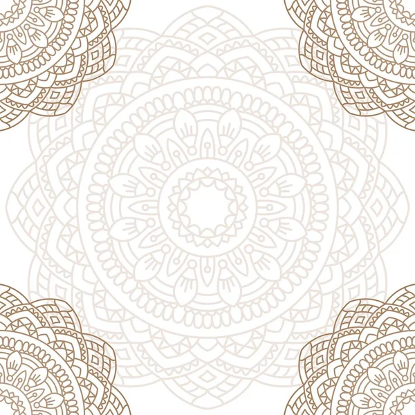 Orientalisches Muster mit Mandala.. — Stockvektor