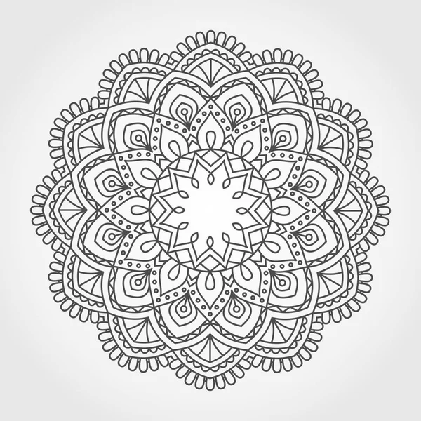Mandala. Ornamentales rundes Muster. — Stockvektor