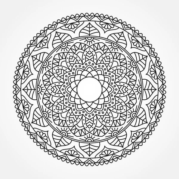 Mandala. Ornamental round pattern. — Stock Vector