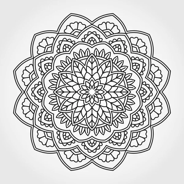 Mandala. Ornamentales rundes Muster. — Stockvektor