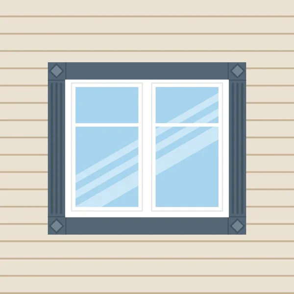 Fond avec fenêtre . — Image vectorielle
