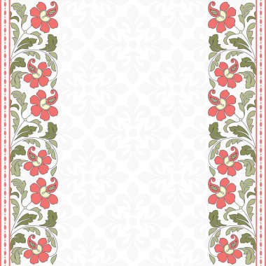 Çiçek desenli davetiye için.