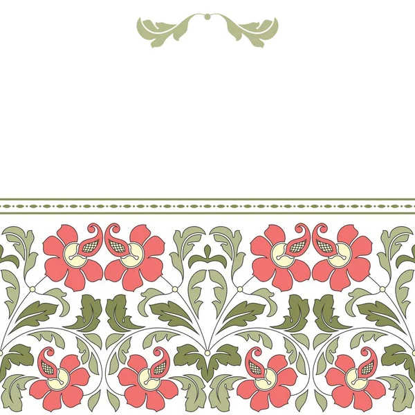 Patrón floral para tarjeta de invitación . — Vector de stock