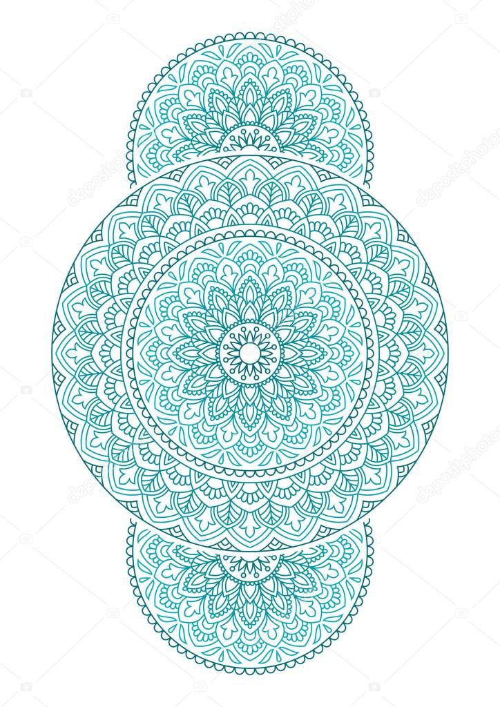Mandala. Ornamental round pattern.
