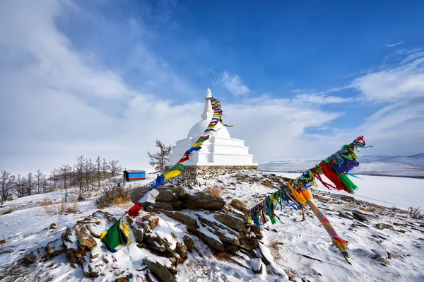 Aufklärung Stupa. ogoy Insel. Baikalsee — Stockfoto